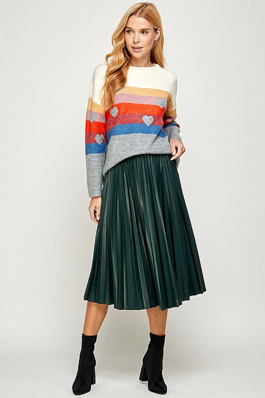 Vivian Faux Leather Skirt